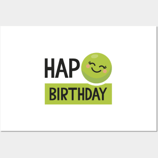 Hap-Pea (Happy) Birthday Posters and Art